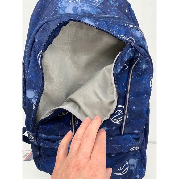 Lands End Kids Teenagers Space Galaxy Blue Back Pack - Picture 3 of 12